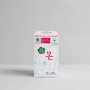 유기농본 일반 팬티라이너 34P