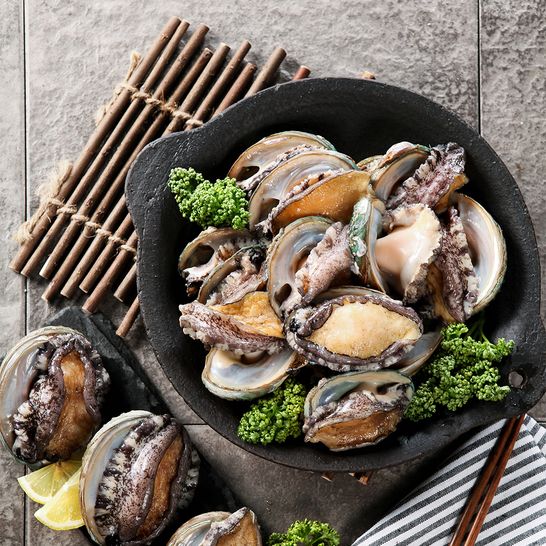 완도 활전복 중대 사이즈 500g (7-8미)