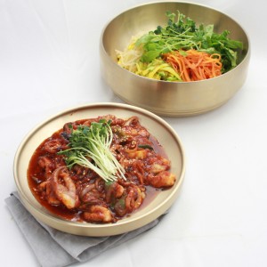 [밀키트] 매콤한 쭈꾸미 비빔밥모듬 480g