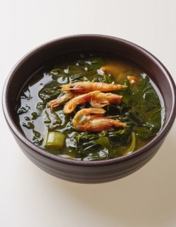 ☆초저가 [쏘울반찬] 아욱 새우 된장국 650g (2인분)
