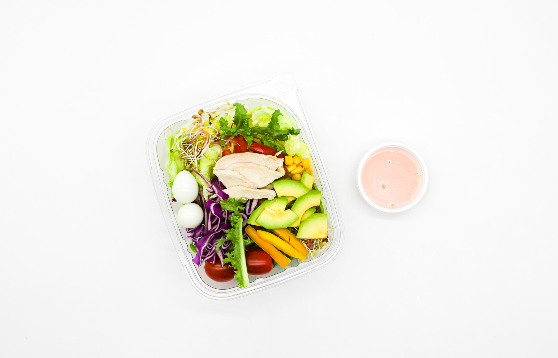 닭가슴살 에그 아보카도 딸기요거트 250g