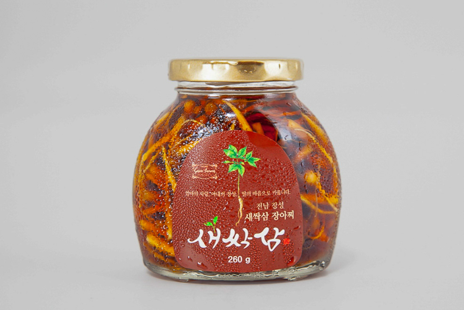 [가온뜰] 새싹삼 장아찌(뿌리) 260g