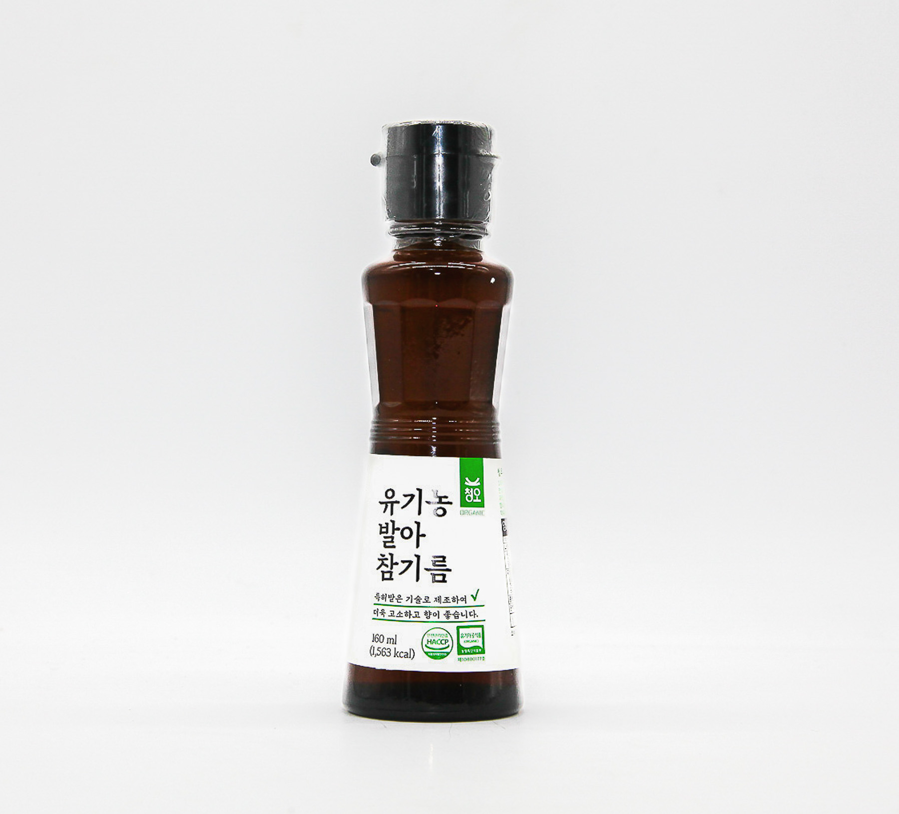 [청오건강] 유기농 발아 참기름 160ml