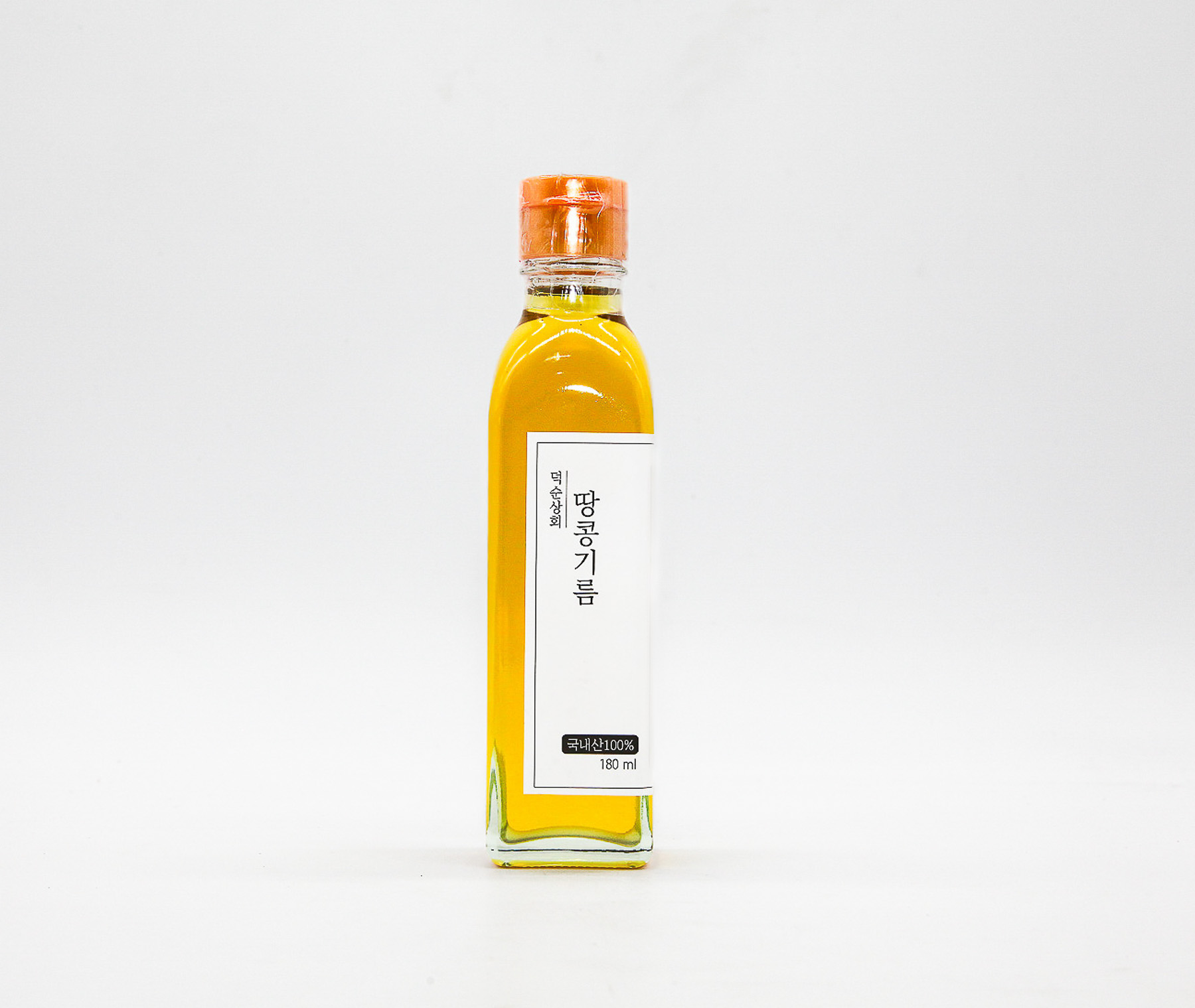 [덕순상회] 저온압착 국내산 땅콩기름 180ml
