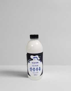바보아빠 순수우유 750ml