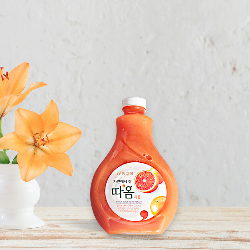 빙그레 따옴 자몽주스 1.6L