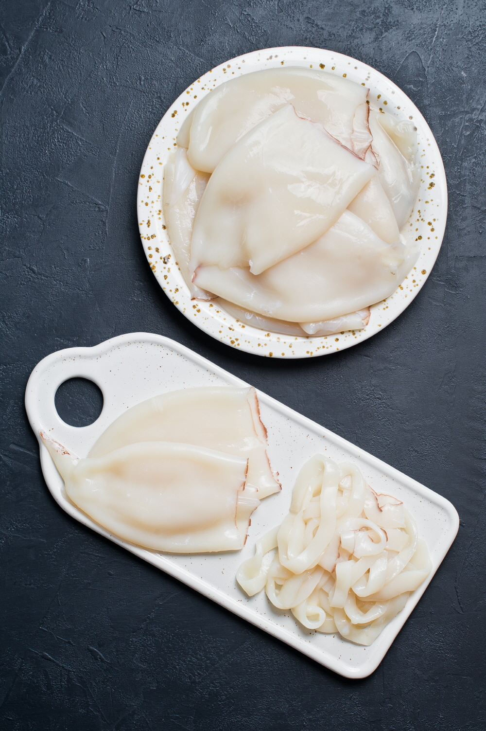 낚시로 잡은 한치 횟감 500g(2-3미)