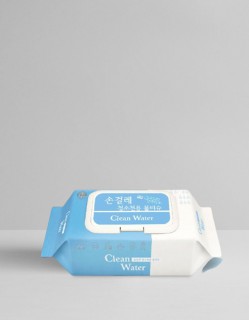 클린워터 손걸래 청소전용 물티슈 80매