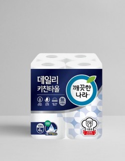 깨끗한나라 데일리 키친타올 130매 x 4개