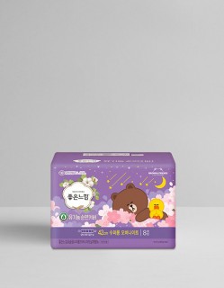 좋은느낌 유기농 순면 수퍼롱 오버나이트 8개입
