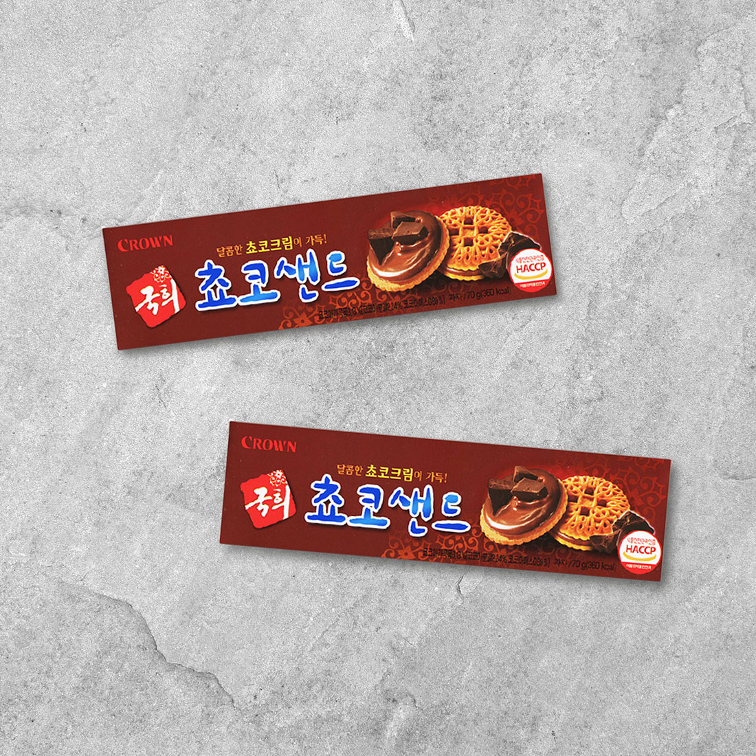 크라운 국희 초코샌드 155g